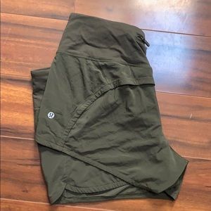 Lululemon Speed Up Short Army Green